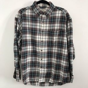 Vintage GAP Mens L Large L/S Distressed Flannel